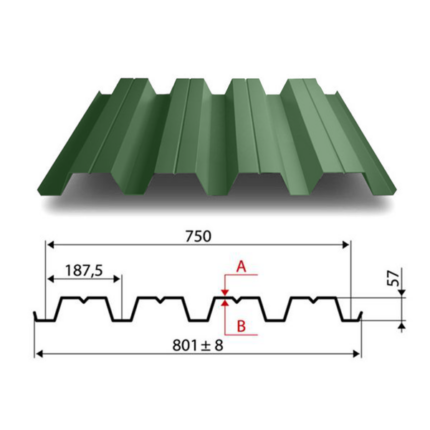 Профлист НС57 750/801