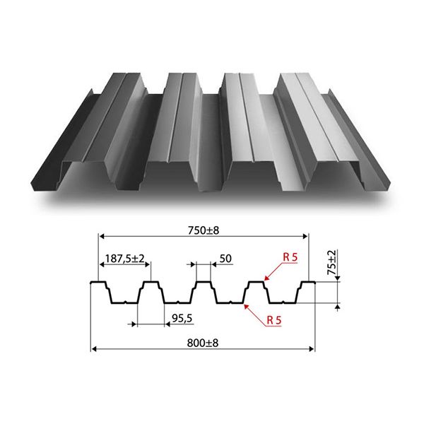 Профлист Н75 750/800