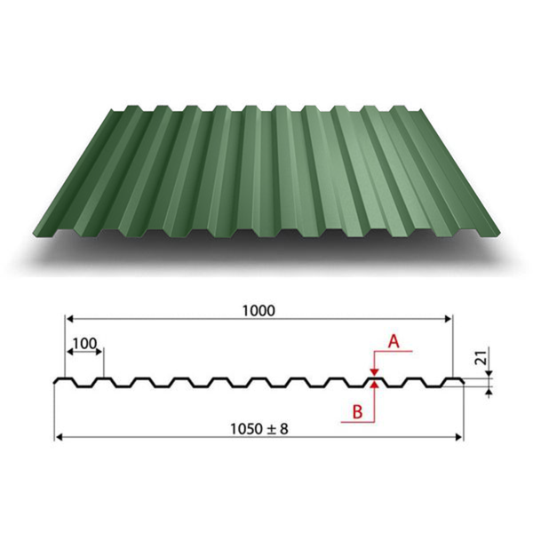Профлист С21 1000/1050